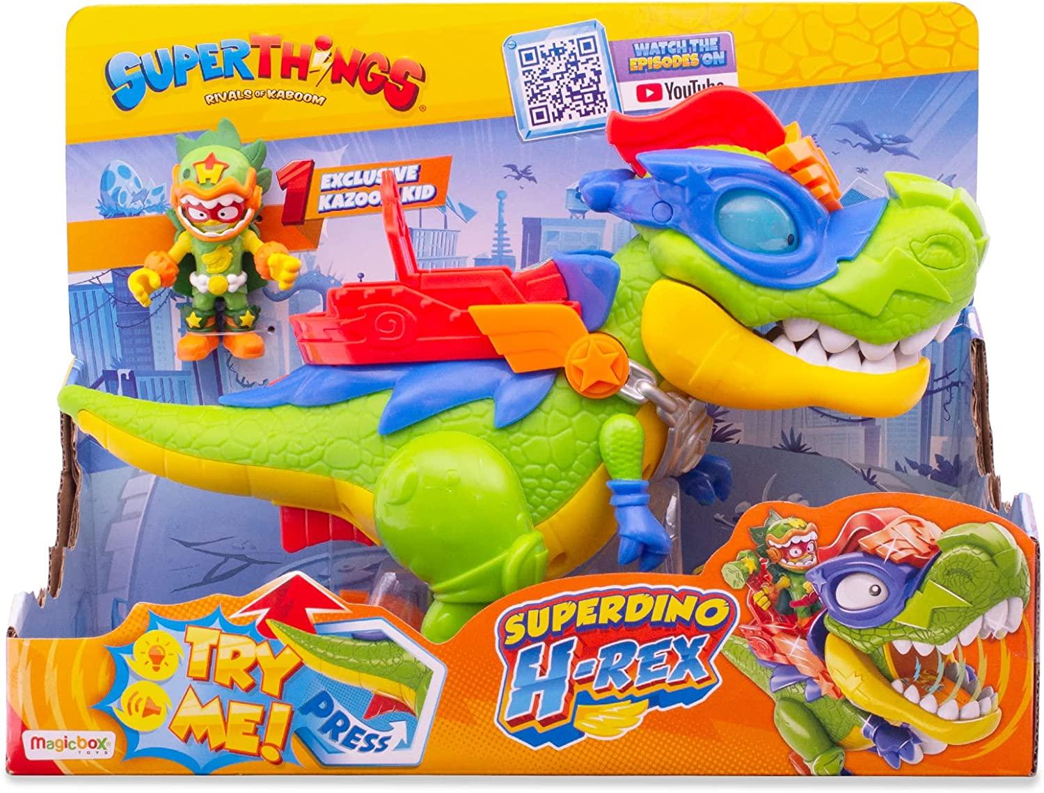 Superthings H-REX Superdino Articulated Hero dinosaur With lights & Sound