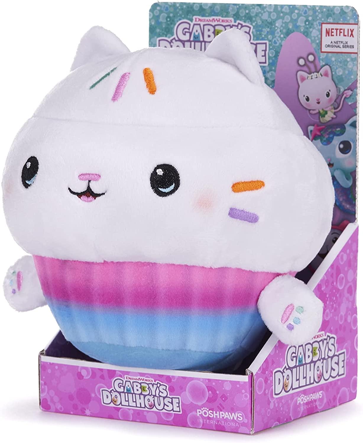 Posh Paws Gabby's Dollhouse 25cm Cakey Cat Soft Plush Toy