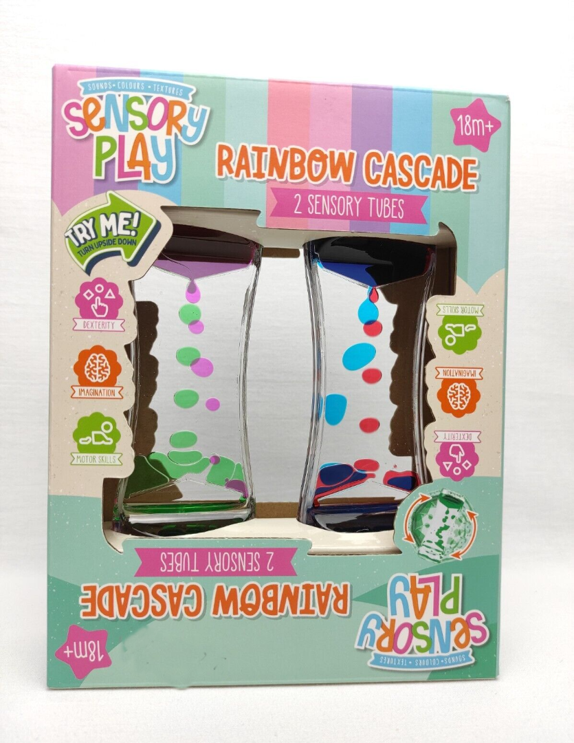 Sensory Play Rainbow Cascade 2 Sensory Tubes