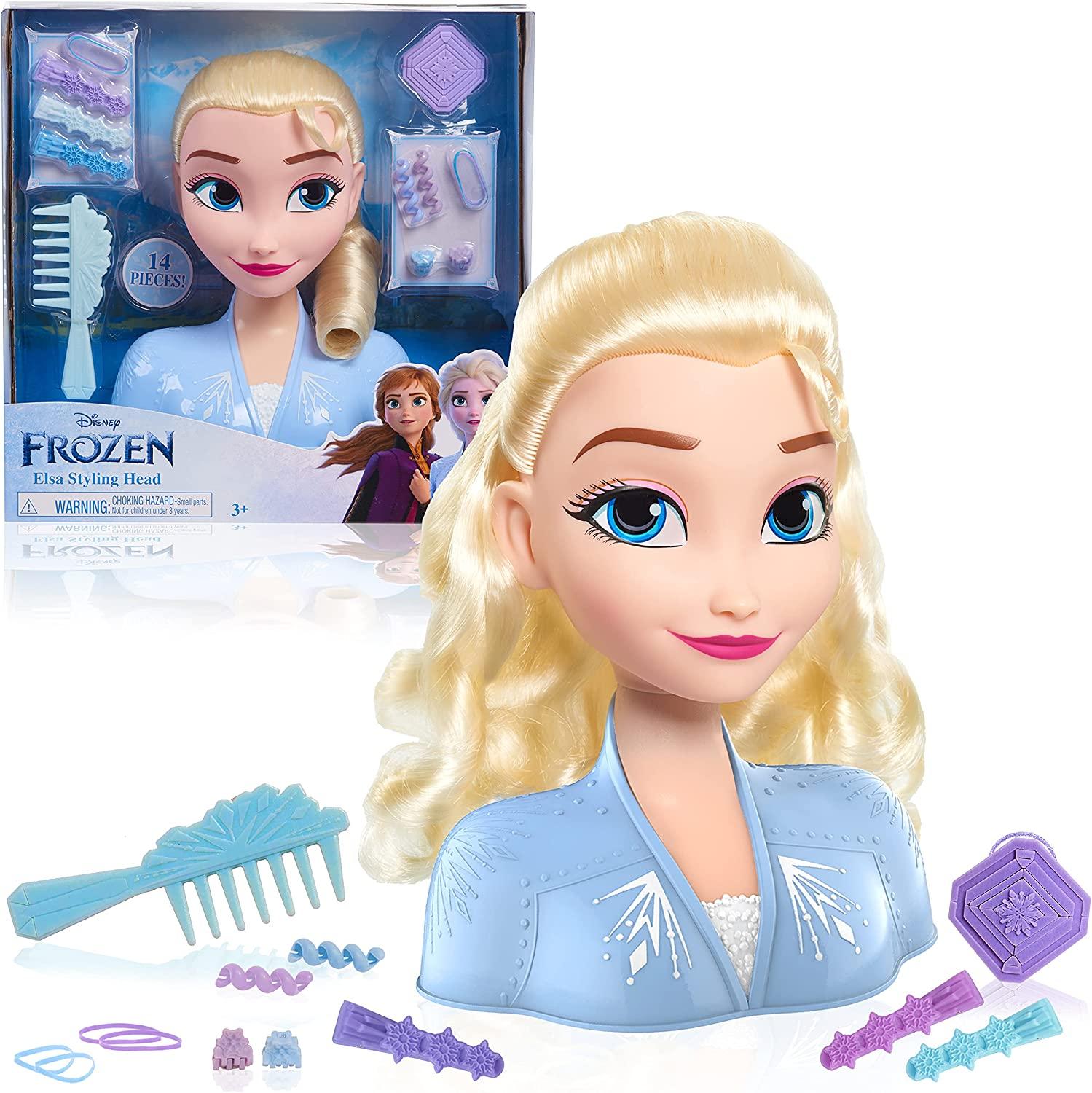 Disney Frozen 2 Basic Elsa Styling Head With Accessories