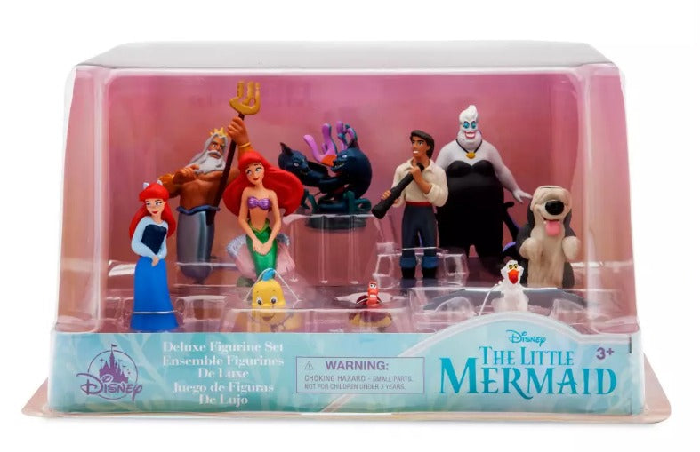 Disney Store Official The Little Mermaid Deluxe Figurine Playset