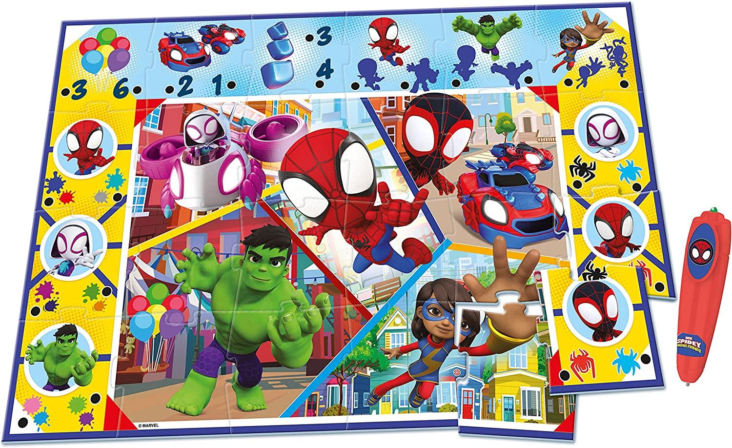 Clementoni Marvel Spiderman Friends Interactive Giant Floor Jigsaw