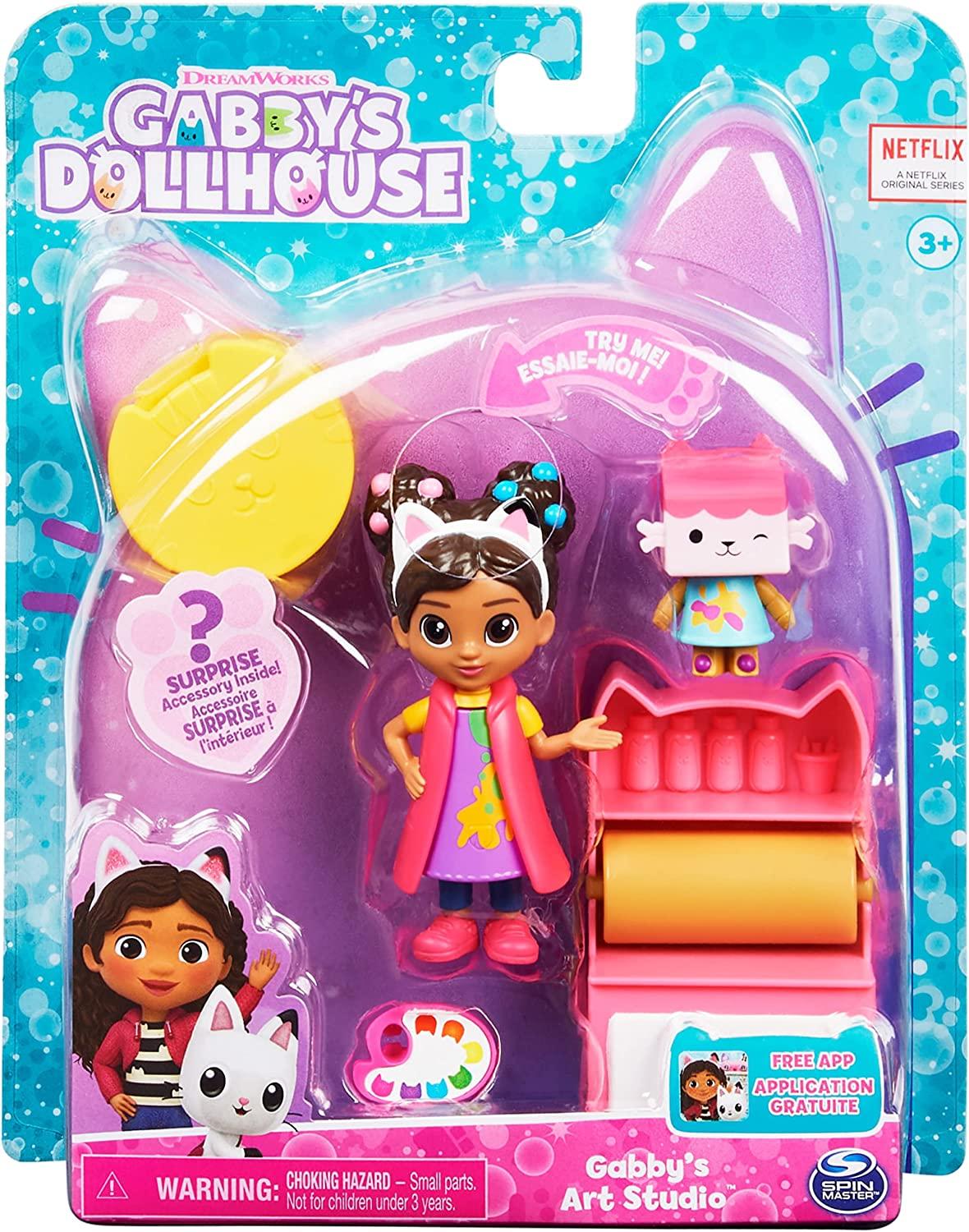 Gabbys Dollhouse ART STUDIO Set With 2 Toy Figures