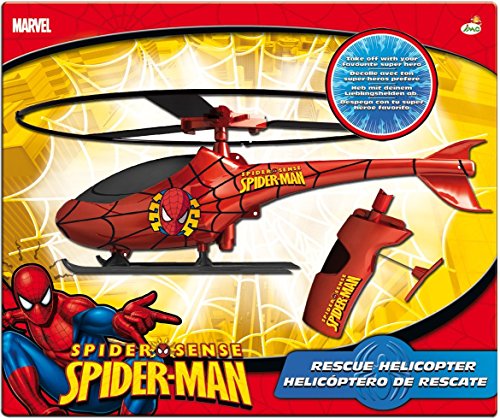 Marvel Spiderman Rescue Helicopter Red & Blue
