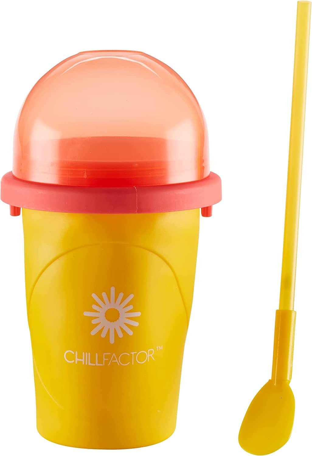 ChillFactor MANGO MANIA Reusable, Homemade Squeeze Cup slushy Maker