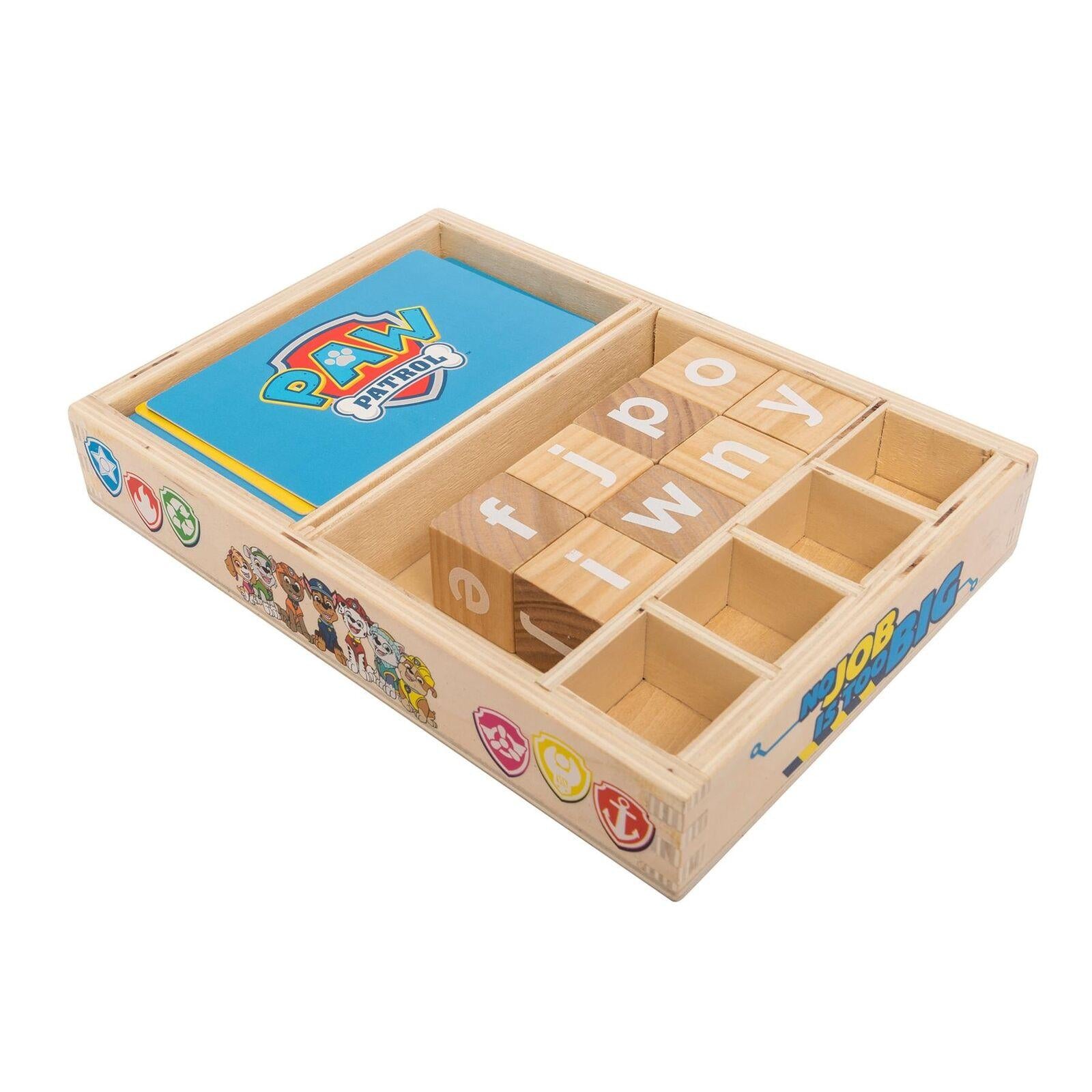 PAW Patrol Wooden Word Match and Spell Game