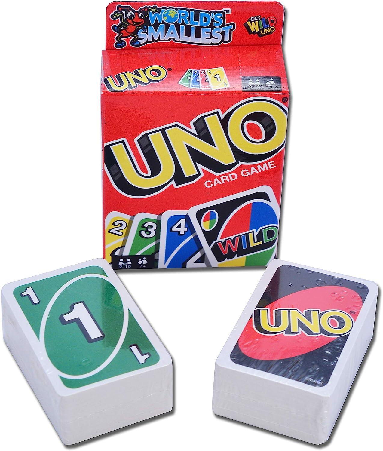 Worlds Smallest UNO Miniature Version of the Classic Card Game