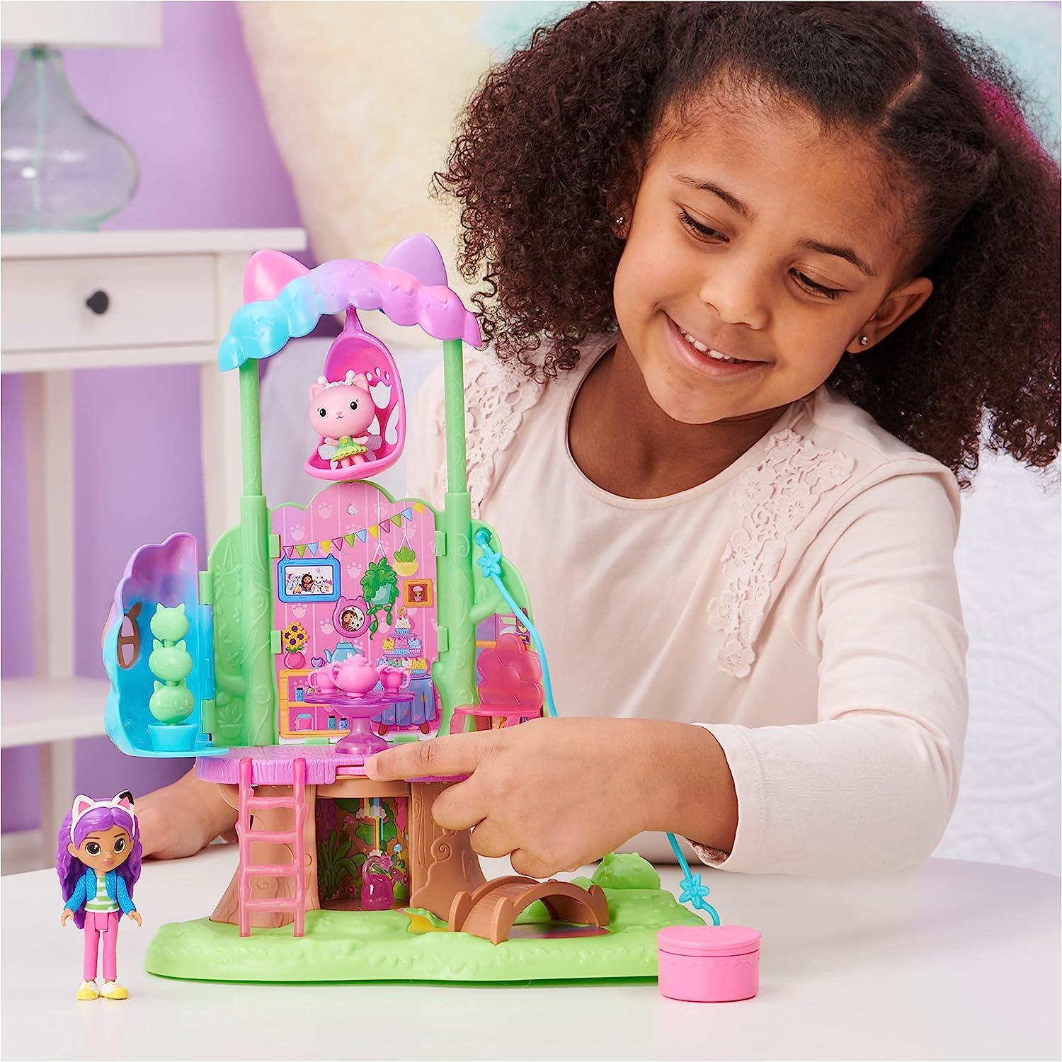 Gabby?s Dollhouse Kitty Fairy's Transforming Garden Treehouse Playset