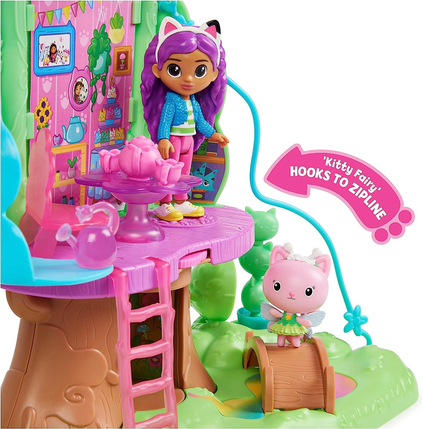 Gabby?s Dollhouse Kitty Fairy's Transforming Garden Treehouse Playset