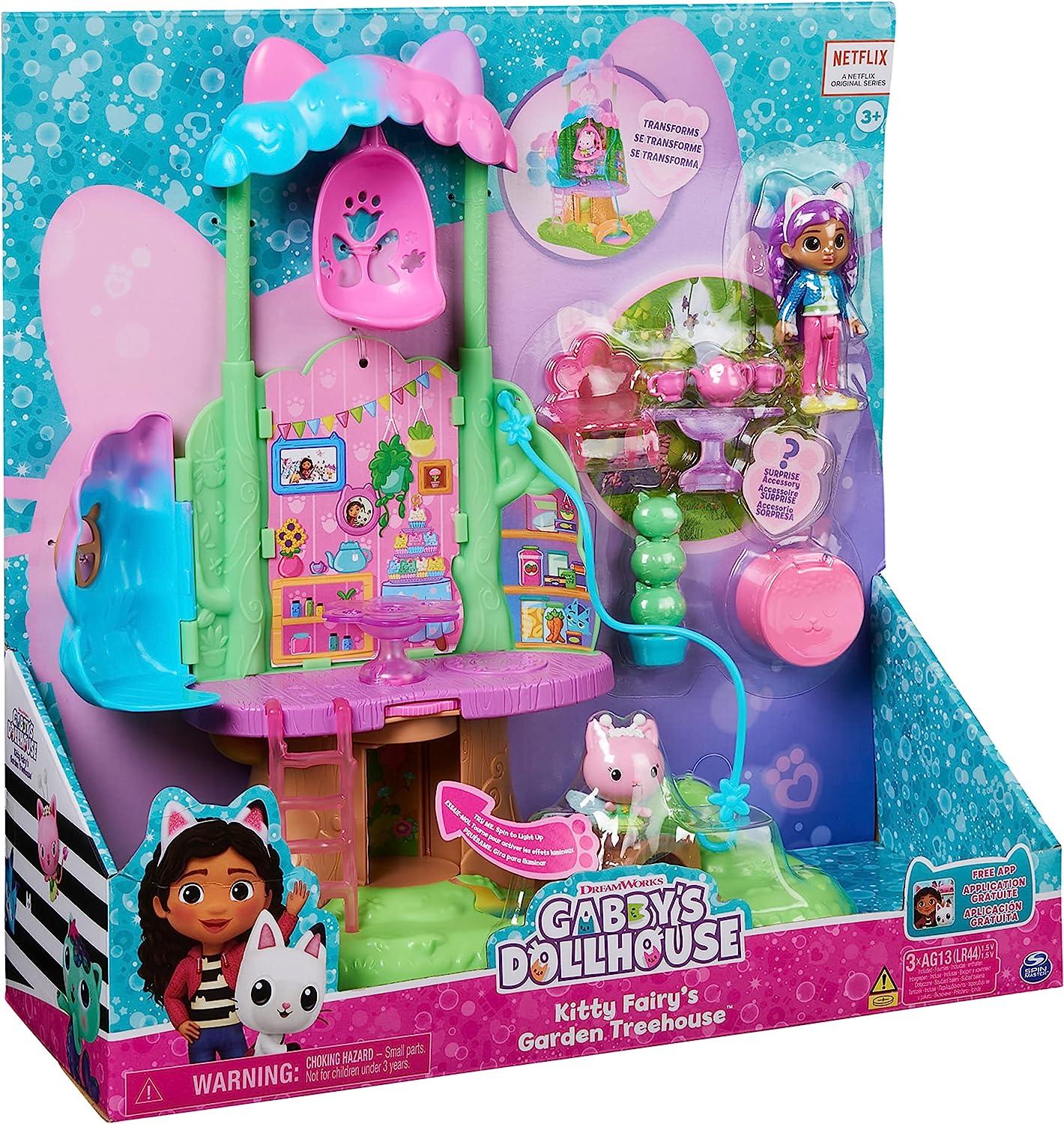 Gabby?s Dollhouse Kitty Fairy's Transforming Garden Treehouse Playset