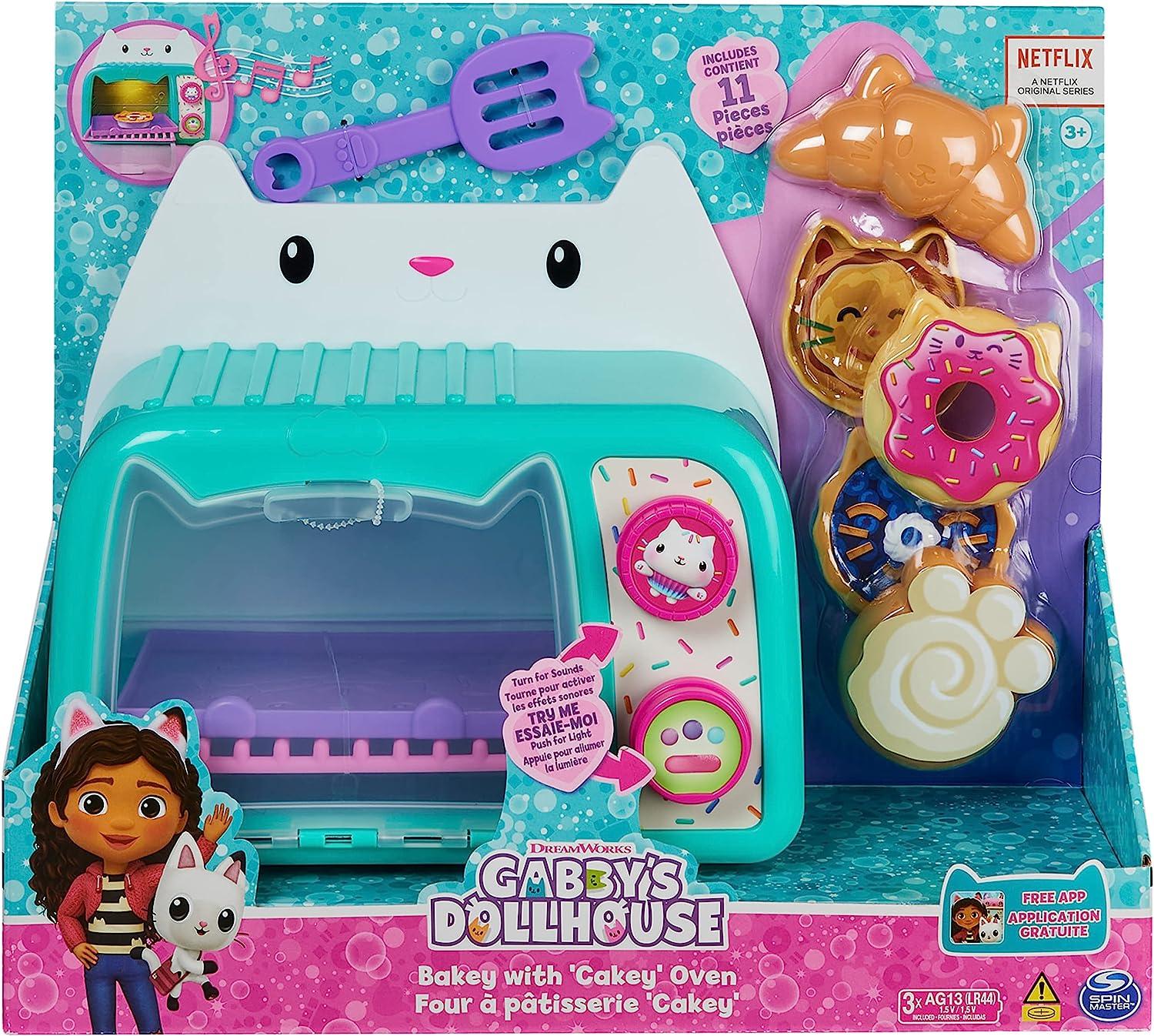 Gabby's Dollhouse BAKEY WITH CAKEY OVEN With Lights and Sound