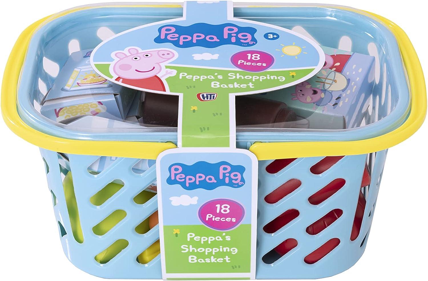 Peppa Pig Shopping Basket & Accessories Set 18 Piece