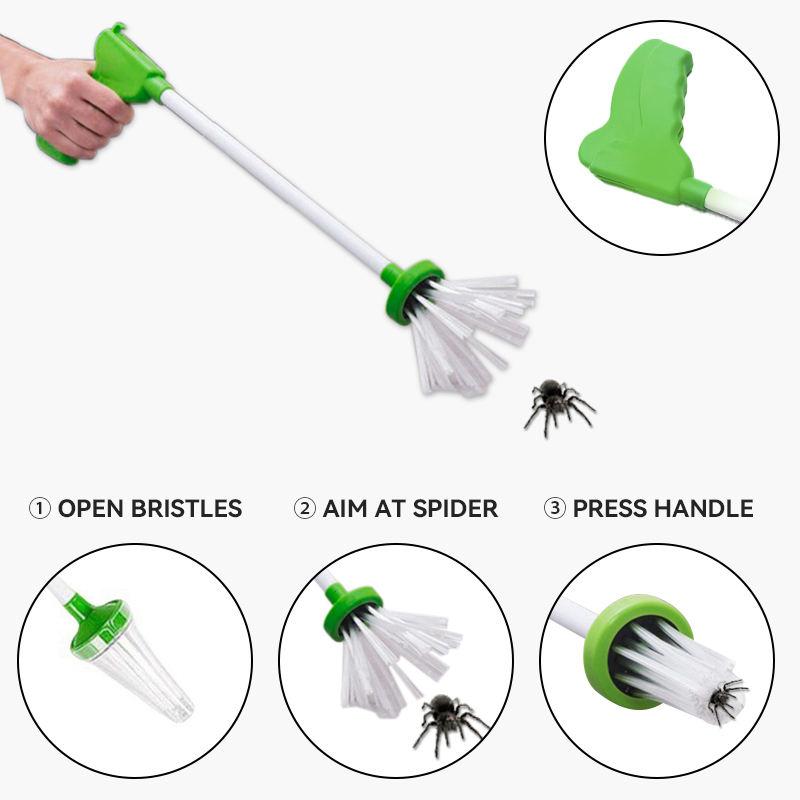 KIDDIMAX Spider Catcher 55cm Green - The friendliest, easiest way to catch spiders and bugs!