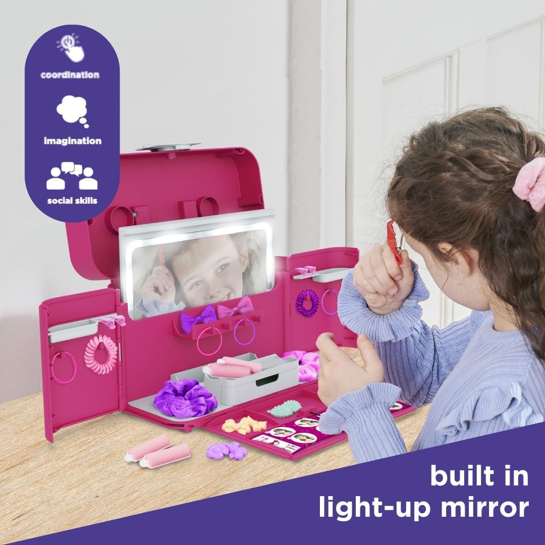 Casdon Ultimate Styling Case Includes Mirror, Styling Cards & Hair Accessories!