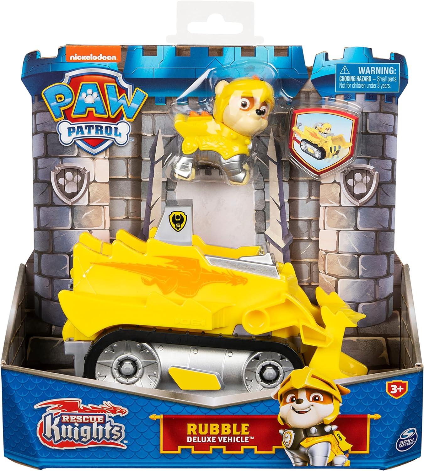 Paw Patrol Rescue Knights RUBBLE Deluxe Vehicle
