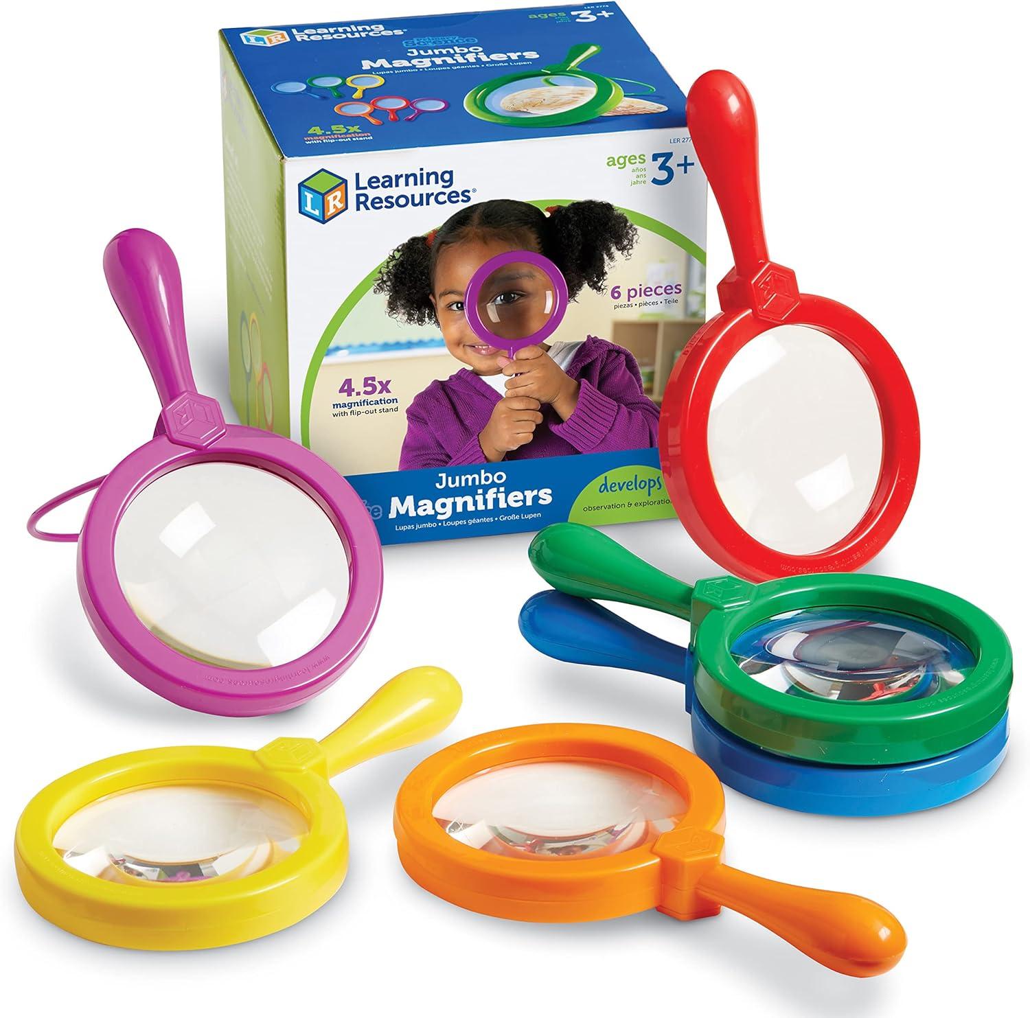 Learning Resources Jumbo Magnifiers 6 Pieces