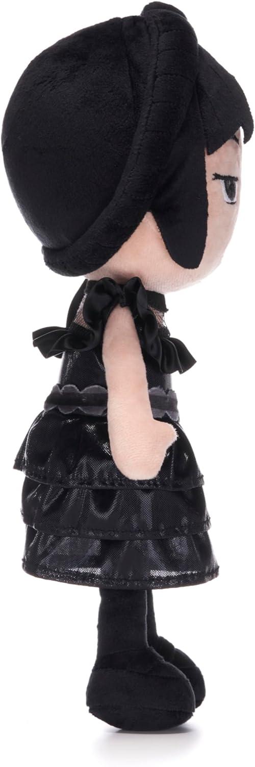 Posh Paws Wednesday Addams in Black Prom Dress 32cm Soft Plush Toy