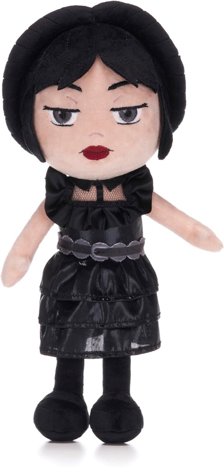 Posh Paws Wednesday Addams in Black Prom Dress 32cm Soft Plush Toy