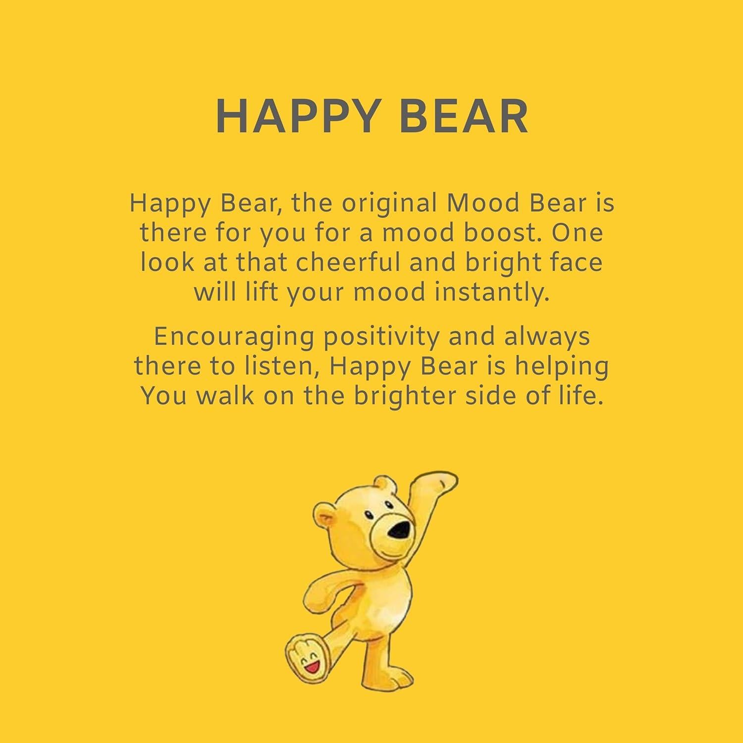 Mood Bears LARGE HAPPY BEAR Soft Plush Stuffed Animal Toy