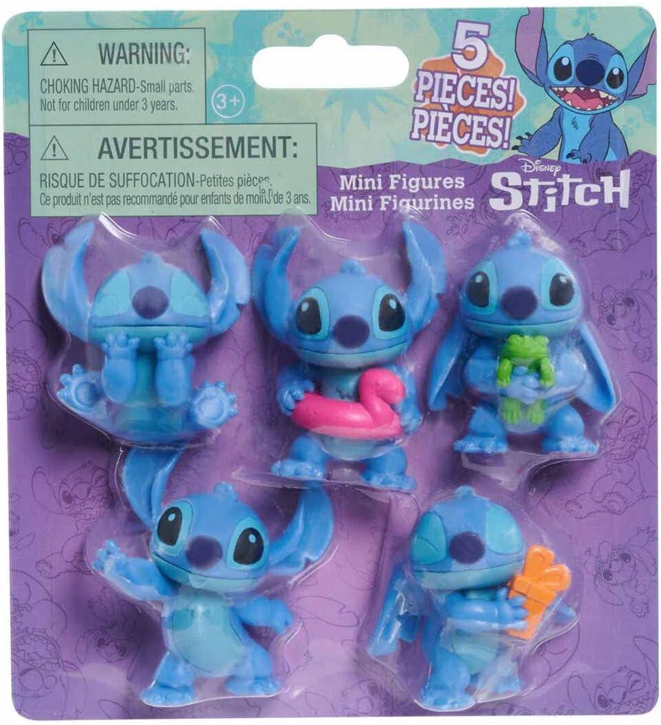 Disney Stitch 5 Pack Collectible 2.5Inch Figures - Cake Toppers