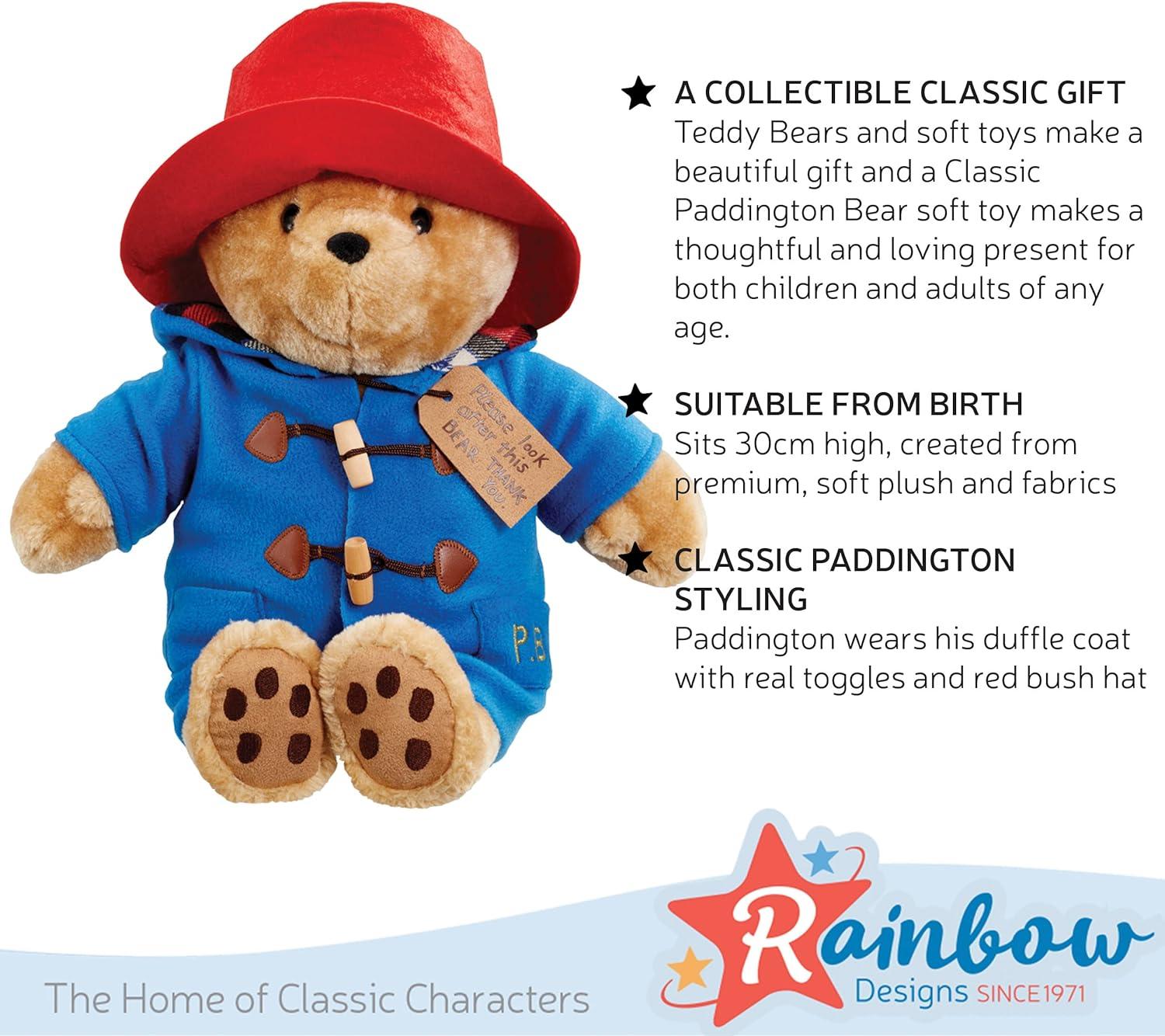 Paddington Classic Cuddly 30cm Soft Plush Toy