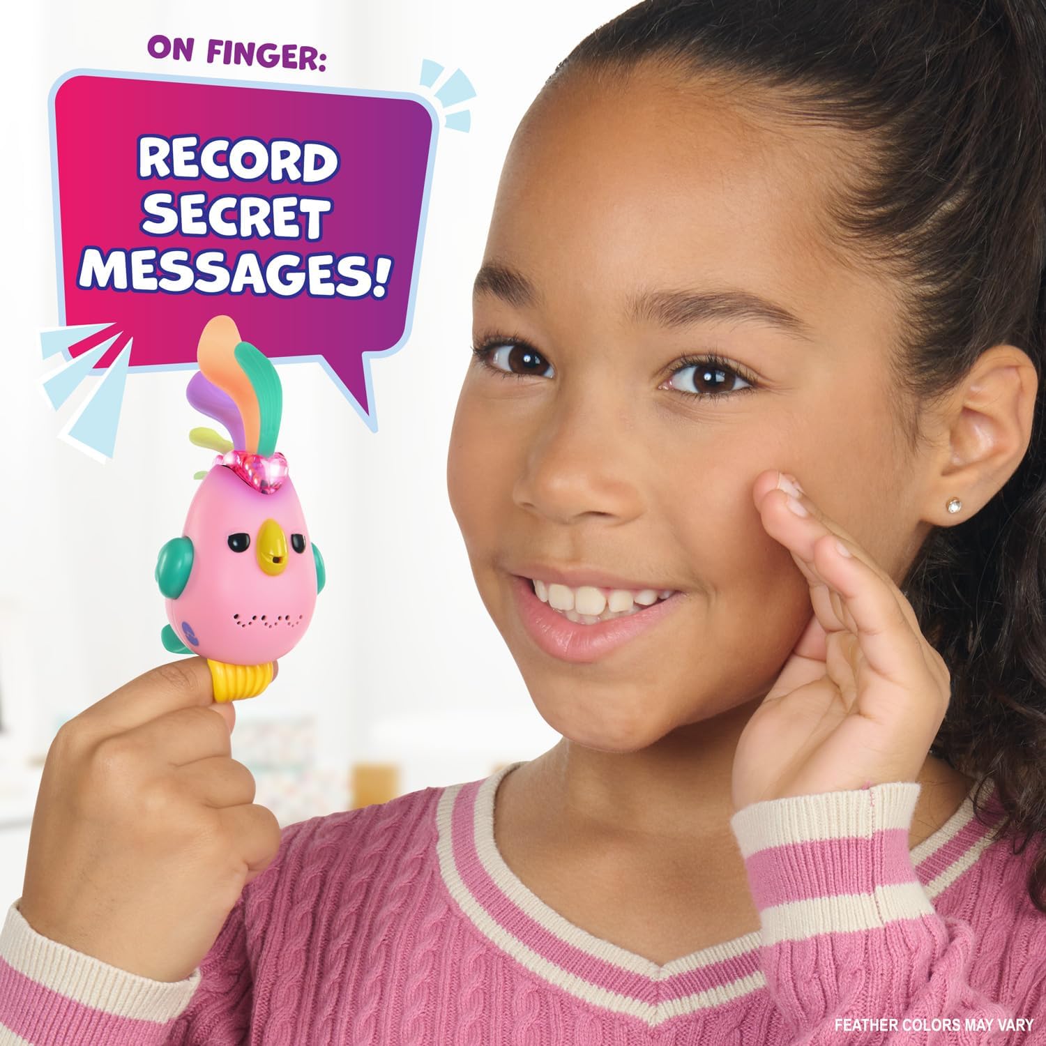 Fingerlings Sweet Tweets Interactive Bird DEBBIE PINK
