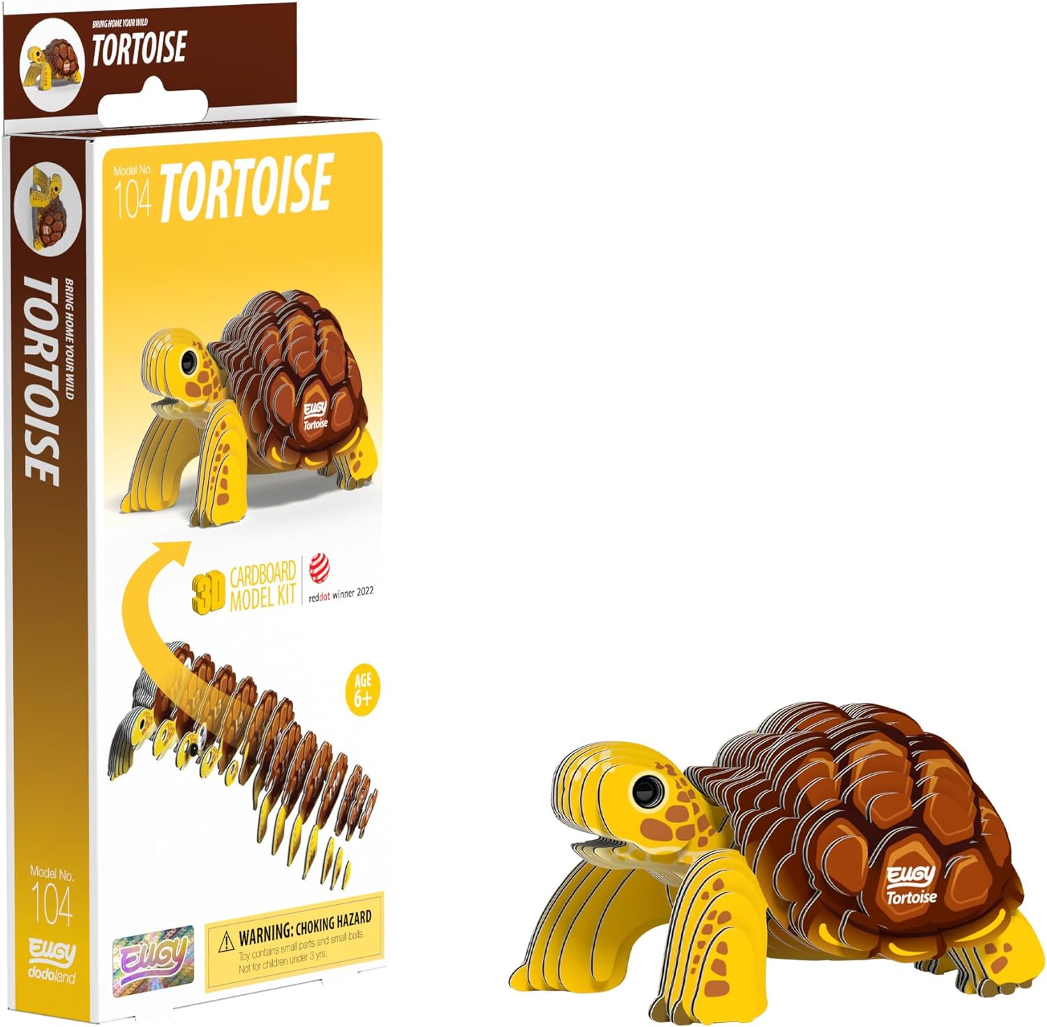 EUGY Tortoise 3D Model Craft Kit