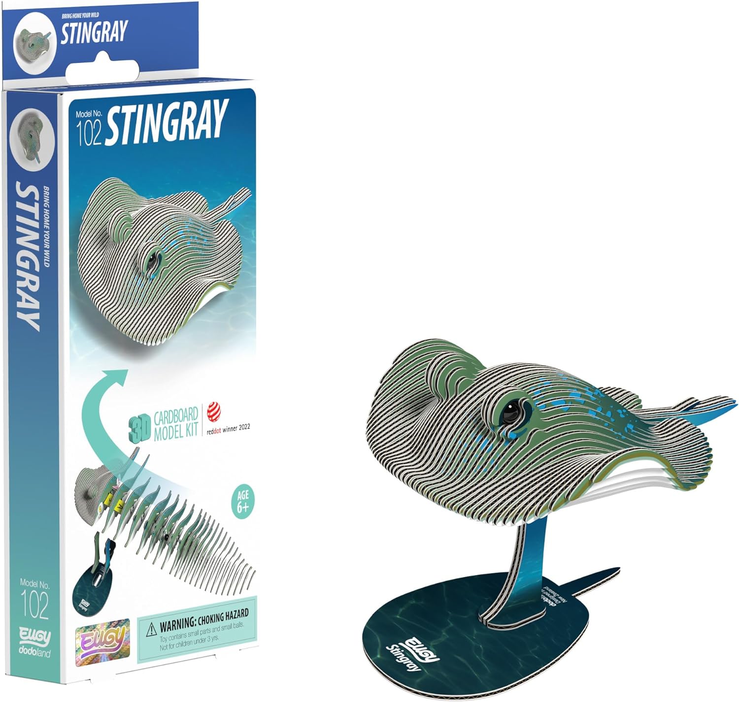 EUGY Stingray 3D Model Craft Kit