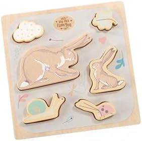 Rainbow Designs Guess How Much I Love You Wooden Shape Puzzle