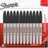 Sharpie Permanent Marker Pen Fine Tip Black Pack of 12