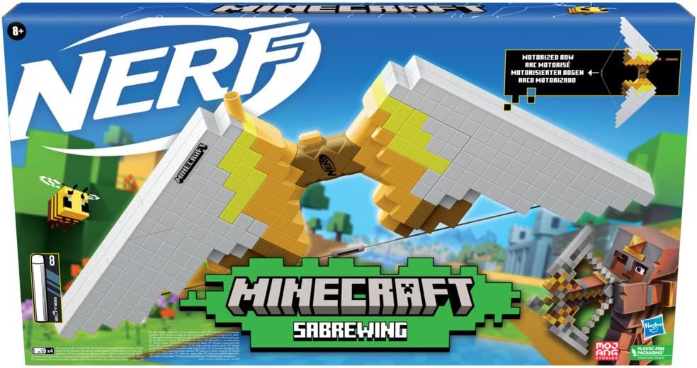 Nerf Minecraft Sabrewing Motorized Toy Bow