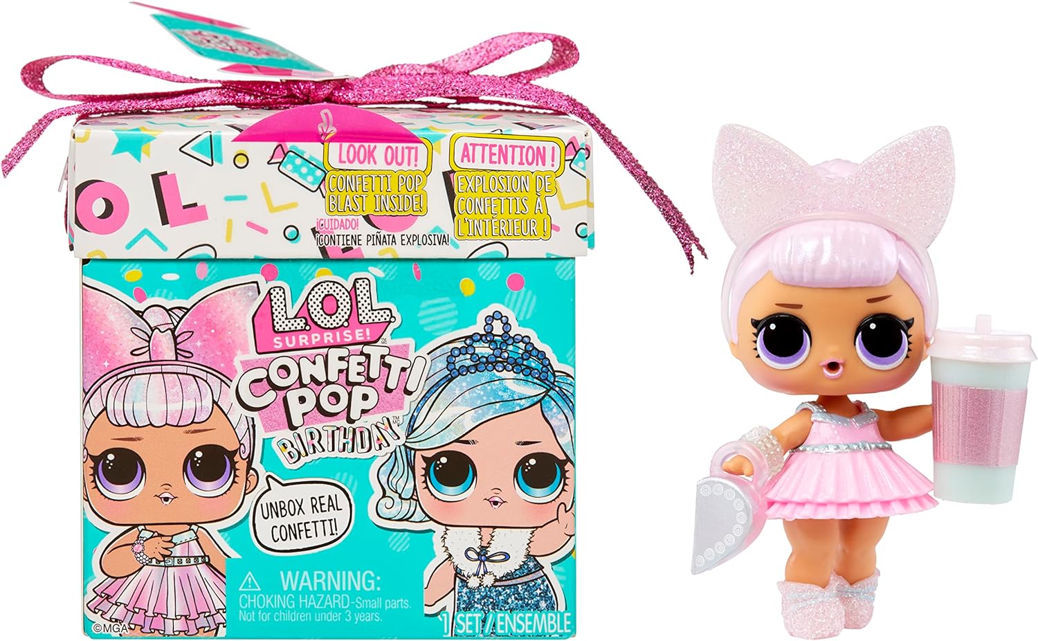 LOL Surprise! Confetti Pop Birthday with Collectible Doll