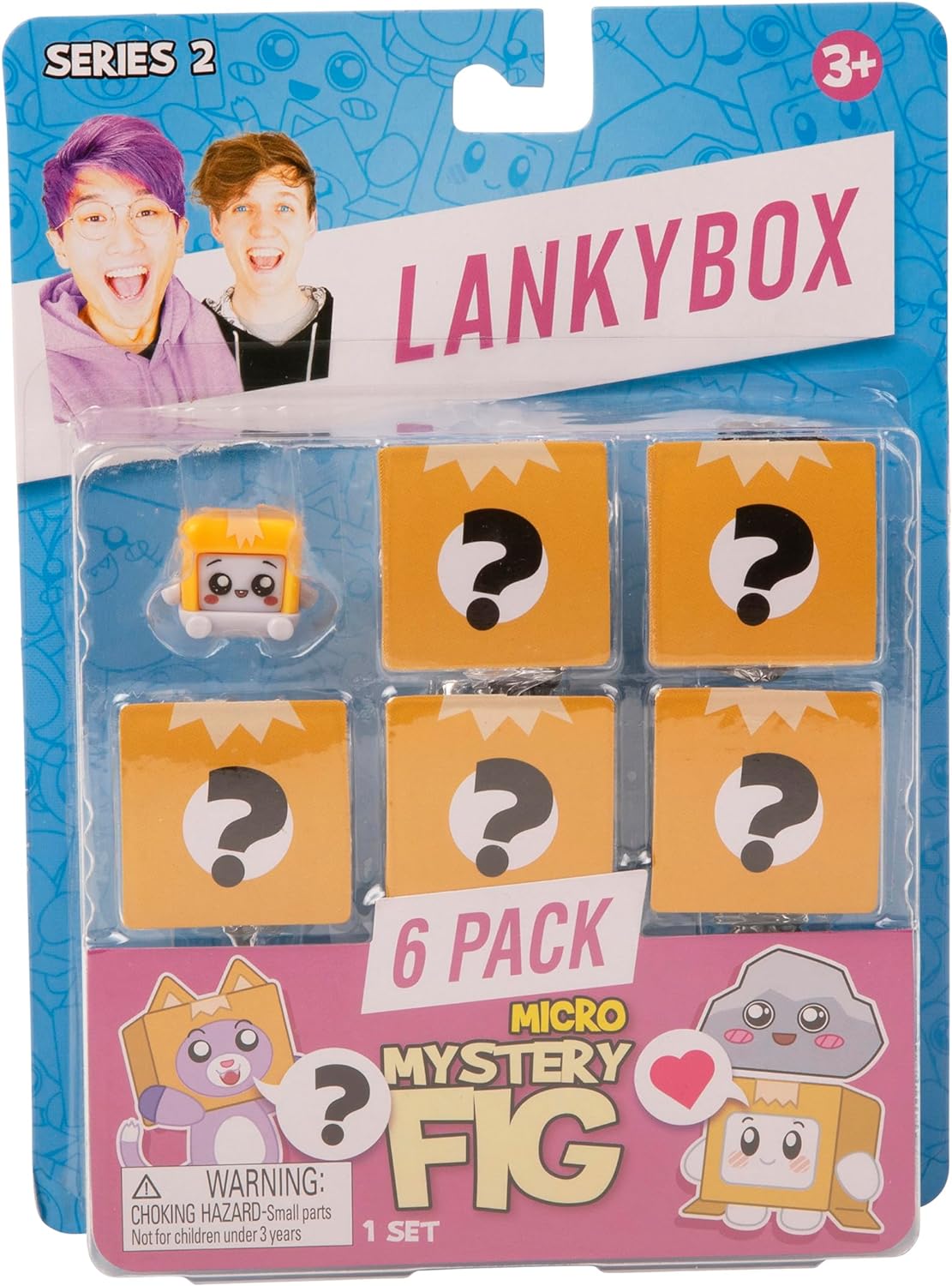 LankyBox Mystery Micro 6 Pack Series 2 Collectible Mini Figures