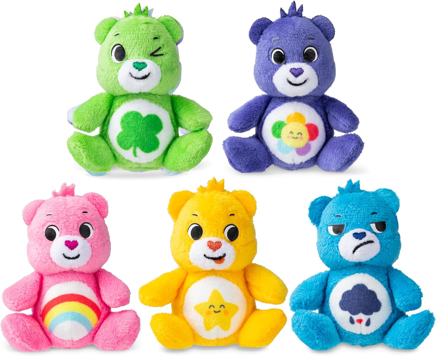 Care Bears Micro Plush 5 Pack Collectable In Gift Box