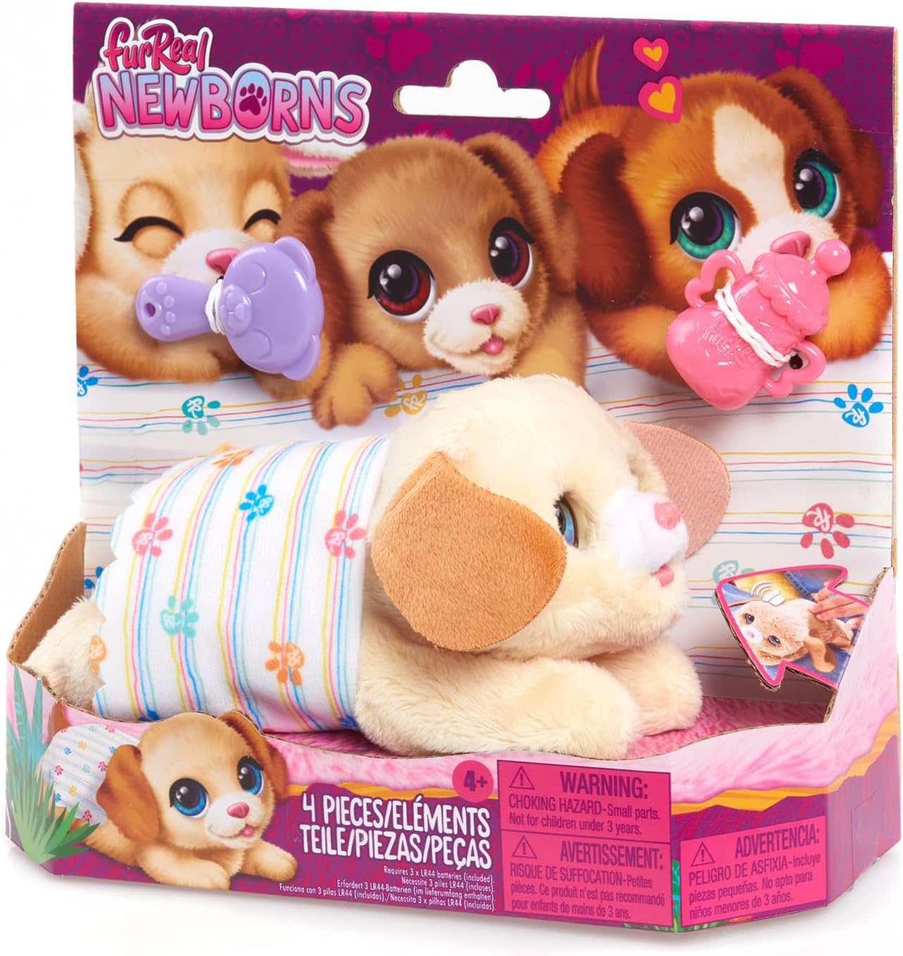 Fur Real Newborns Puppy Soft Plush Toy
