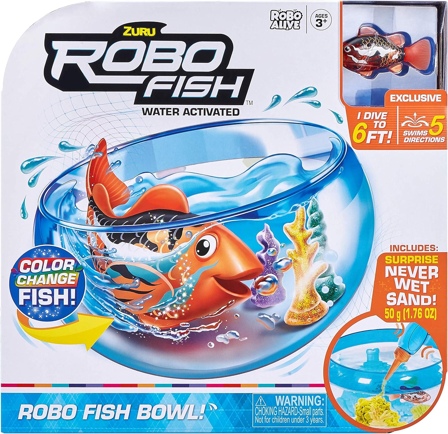 ZURU Robo Fish Robotic Swimming Pets Fish Tank