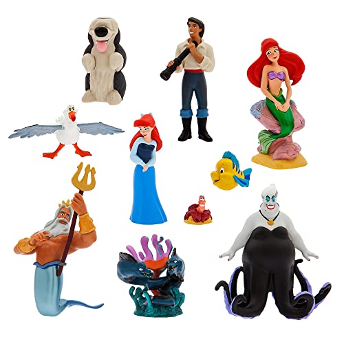 Disney Store Official The Little Mermaid Deluxe Figurine Playset