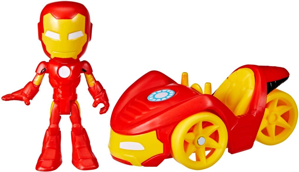 Hasbro Marvel Spidey and His Amazing Friends IRON MAN Action Figure Vehicle
