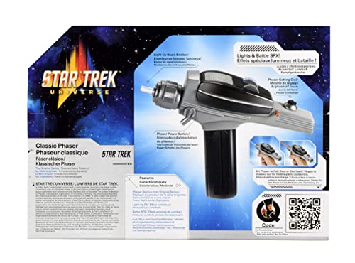 Bandai Original Series 10'' Star Trek Model Phaser With Realistic Sounds