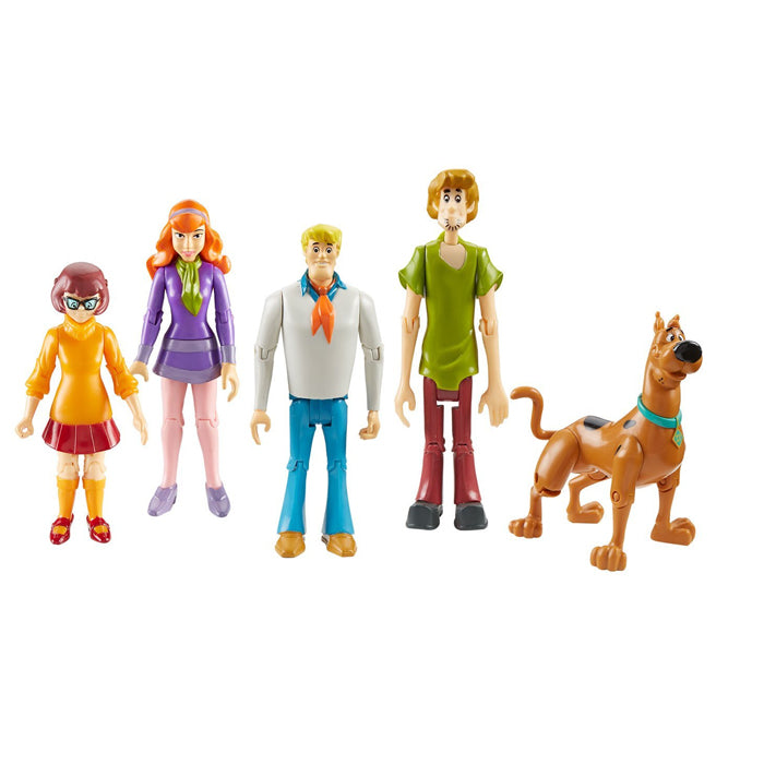 Scooby Doo Mystery Solving Crew 5 Figure Articulated Pack