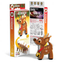 EUGY REINDEER Eco-Friendly 3D Cardboard Craft kit