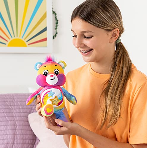 Care Bears Dare To Care Bear Glitter 22cm Bean Soft Plush Toy