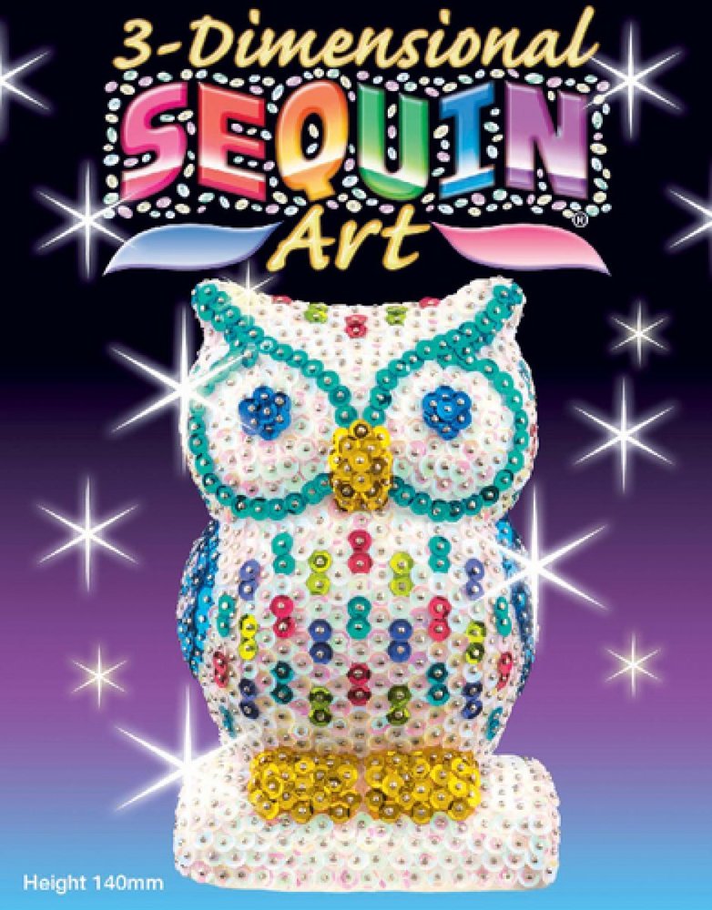 Sequin Art 3D OWL Crafts Kit